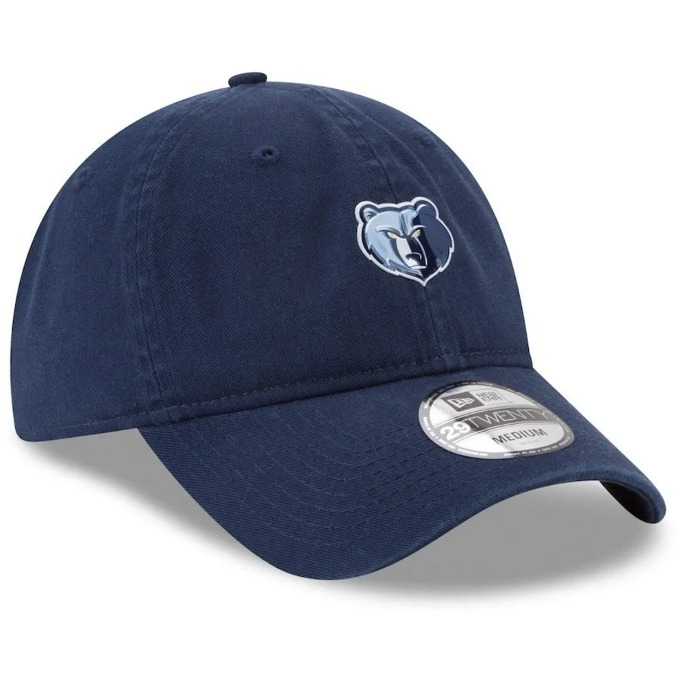 New Era Memphis Grizzlies NBA 29TWENTY Navy Blue Relaxed Fit Hat Size Large
